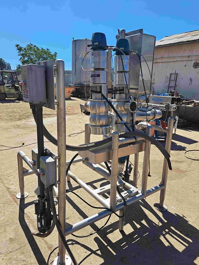 Used Valve, Diverter, Transfer Station, Dairy Silo Discharge, (5) Diverter Valves, #5991946