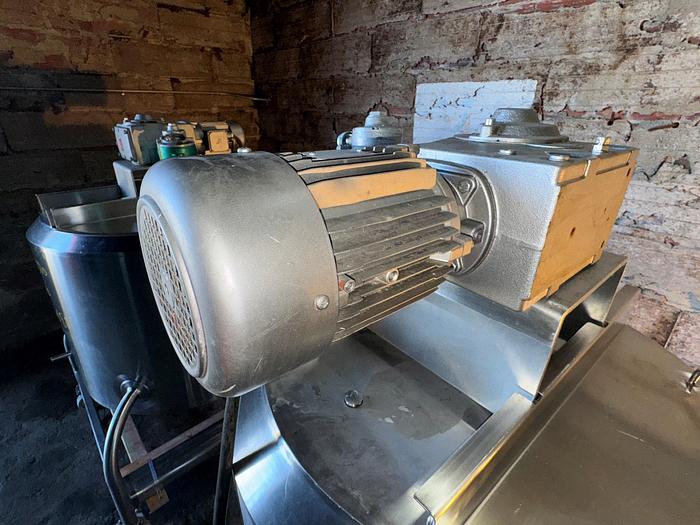 Used Kettle, 100 Gallon, 316L Stainless Steel, Dual Agitation, Scraper, Feldmeier - #5085640