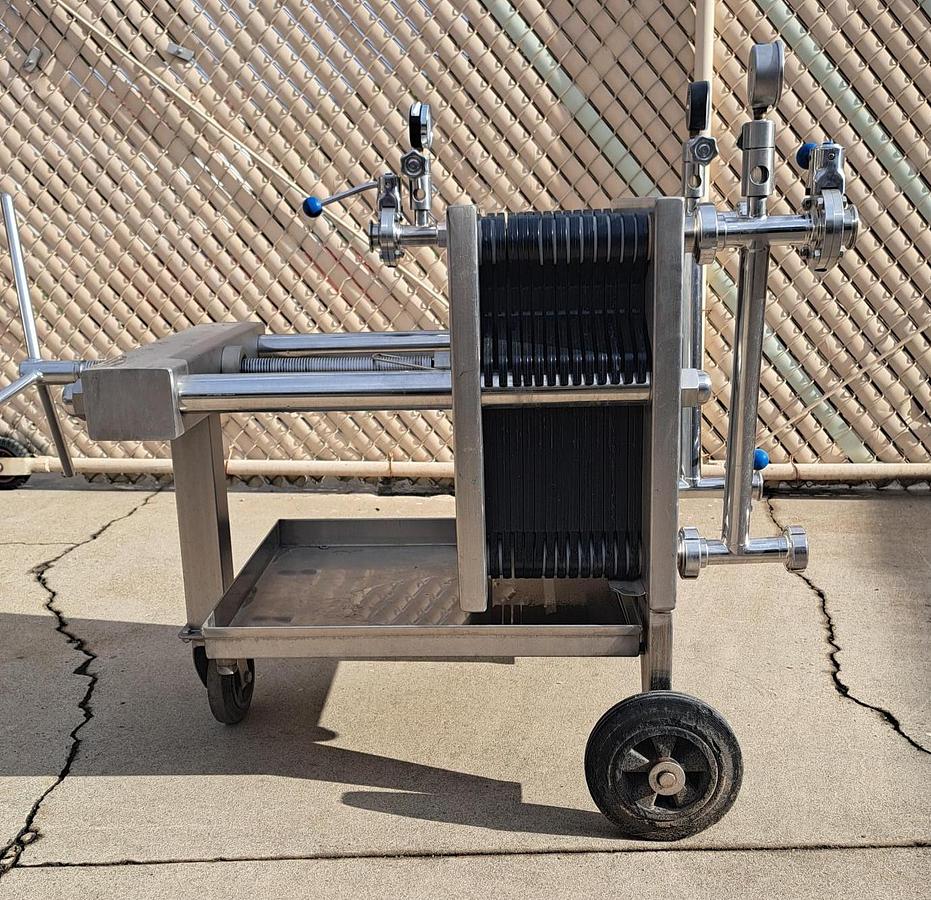 Used Filter Press, 400mm x 400mm (15.7" x 15.7"), Stainless Steel, Spadoni, Kappa, #5991567