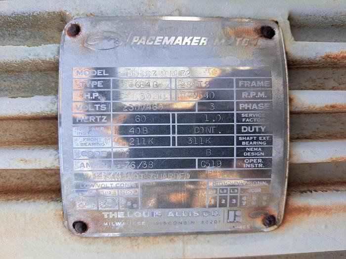 Used Mill, Dispersion, Kady, S/st, 30 HP, OC-30, Jkt, #Z468800