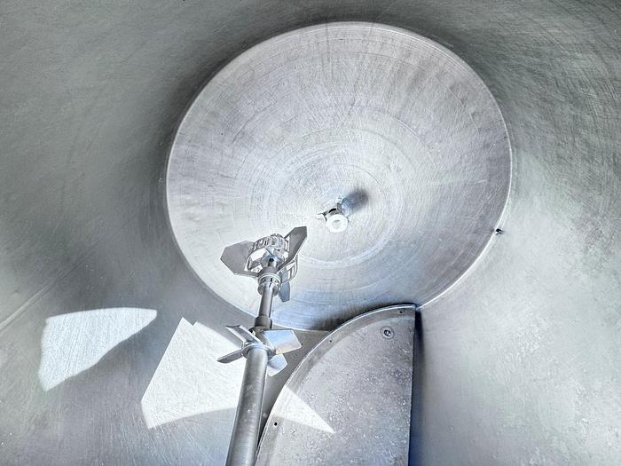 Used Tank, 750 Gallon, 316 Stainless Steel, Jacketed, Agitated, #5991050