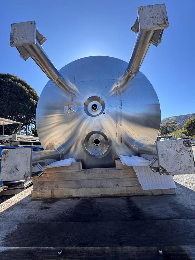 Used Tank, 2,642 Gallon (10,000 Liter), Stainless Steel, Full Vac, 45 PSI, Insulated #5991438