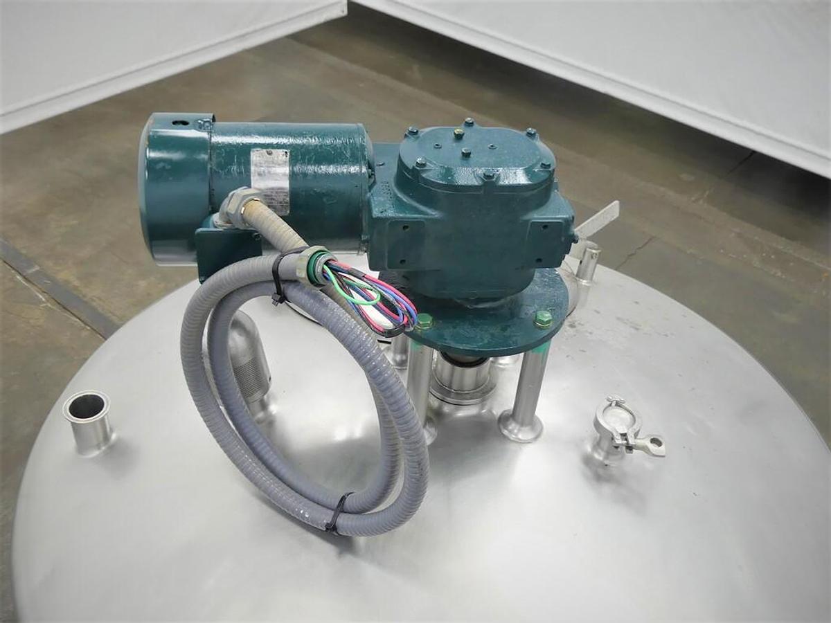 Used Tank, 200 Gallon, Stainless Steel, Agitated, Crepaco, Side & Bottom Sweep Agitation, #5991727