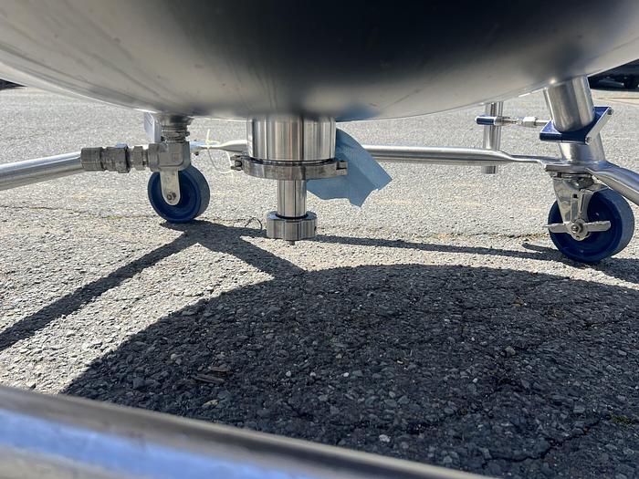 Used Reactor, 25 Gallon (400 Liters), 316L Stainless Steel, Jackted, Agitated #S745440