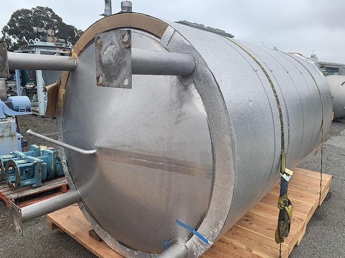 Used Tank, 1,300 Gallon, S/st, CT/CB, Insul, Spray Ball #S743884
