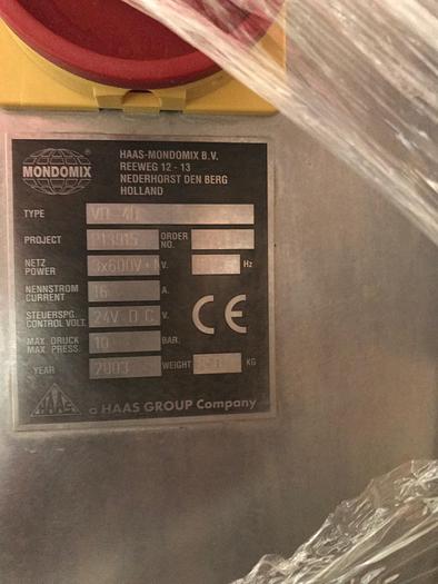 Used Mixer, High Shear, 40 HP, S/st, Aerator, Haas Mondomix #A742020