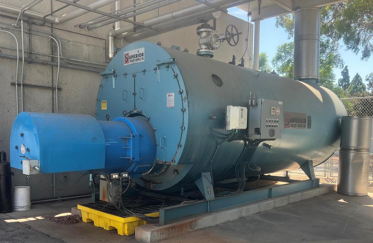 Used Boiler, 350 HP, 250 PSI, Superior, Firetube, Package System, #5991552