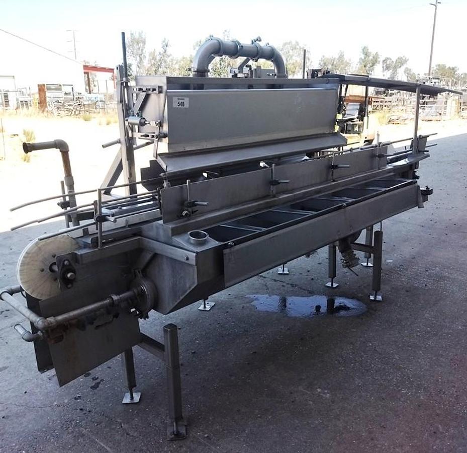 Used Briner, Overflow, Stainless Steel, 12 feet, Volta Belt Conveyor, Waukesha 130 U1 Pump, #5991929