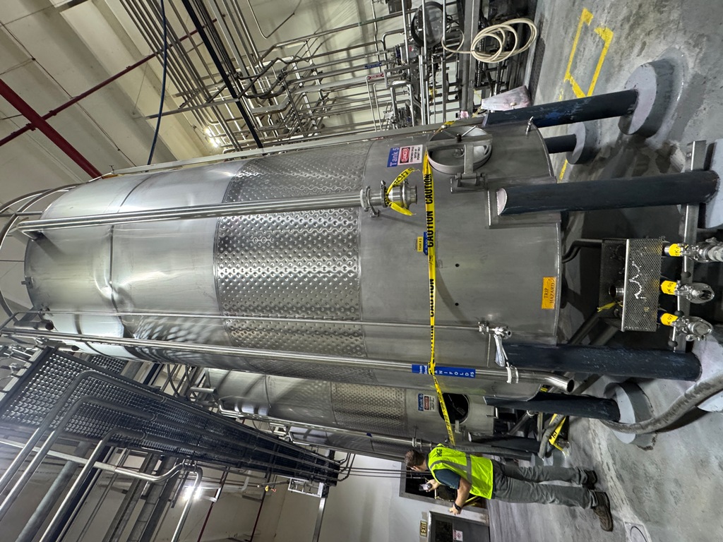 Used Tank, 6,000 Gallon, Dimple Jacketed, Agitated, Stainless Steel, Qty 3, #5991623