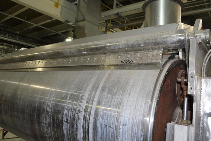 Used Dryer, Drum, Double, 42"x120", Chrome, PFE Rolls, 160 PSI A #D745513