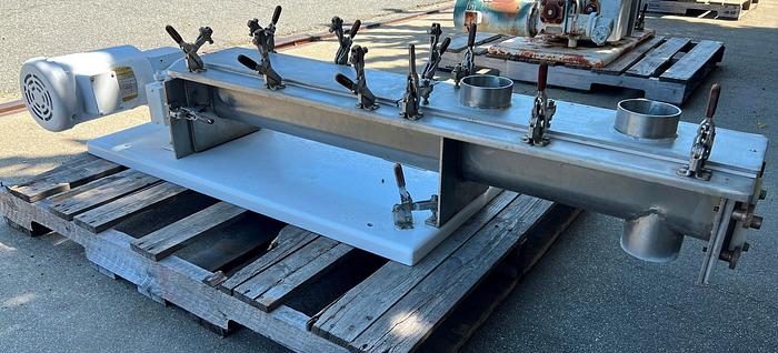 Used Mixer, Ribbon, Continuous, Stainless Steel, 3/4 HP #C7455086