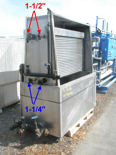 Used Refrig, Chiller, Plate, S/st, (2) Plates, #C736716