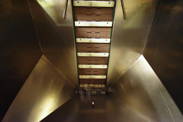 Used Elevator, Cap, Cleated, Pharma Pack, Stainless Steel, Incline #5991076