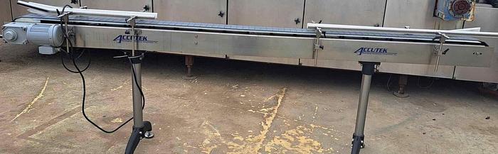 Used Conveyor, Belt, Accutek, 4.5" x 10' , Model 26-ST45-SAO, 1/2 HP