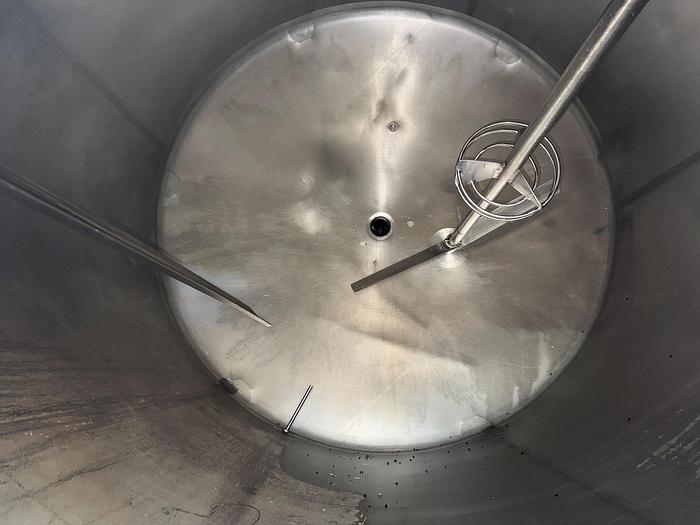 Used Tank, 1,700 Gallon, 316 Stainless Steel, Agitated, Dish Bottom, #5991036