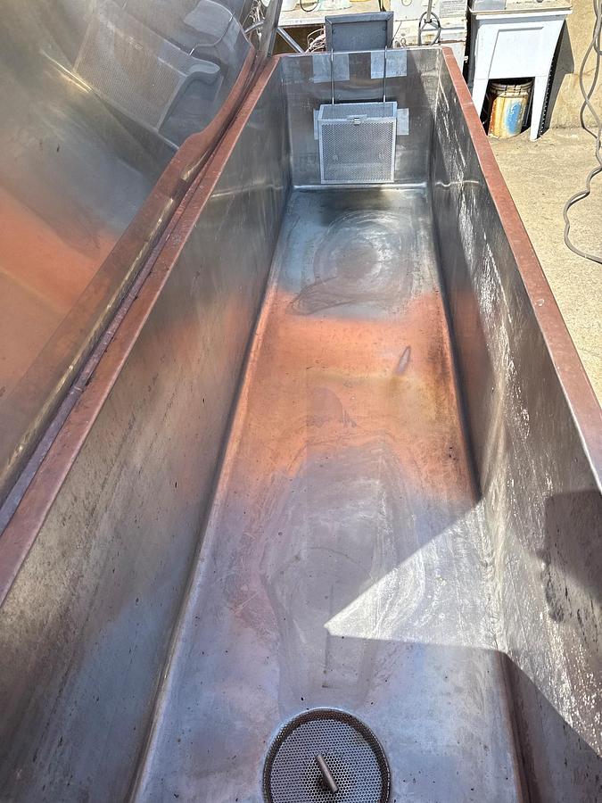 Used COP Wash Tank, 120 Gallon, Stainless Steel, Electric, 10 HP, VFD, #5991519