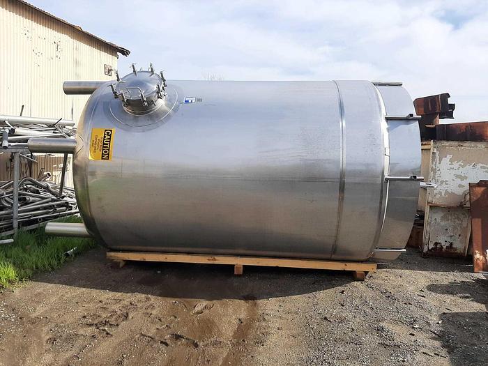 Used Tank, 3,000 Gallon, 304 S/St, Jkt, Full Vacuum, 60 PSI #S744962