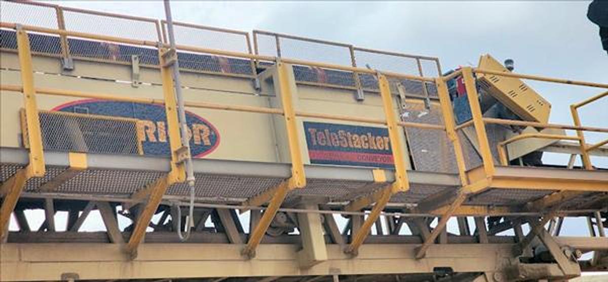 Used Conveyor, Belt, 30” x 170’, Stacker, Superior #5991380