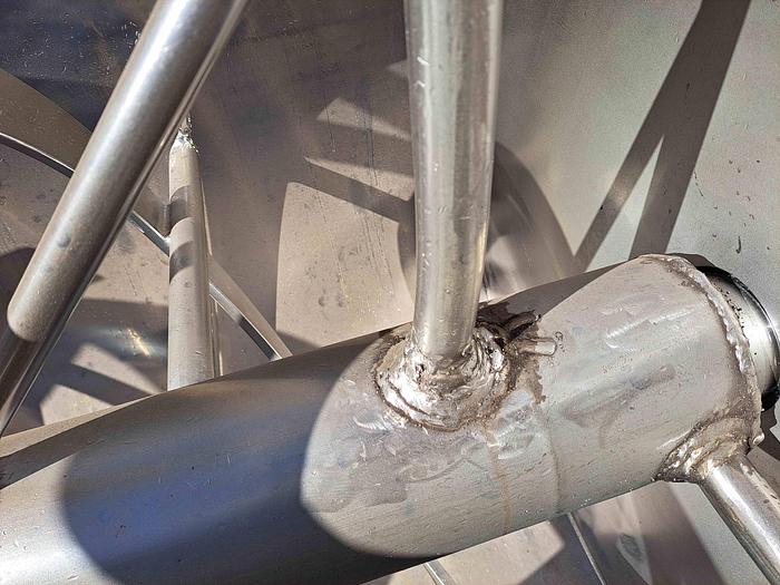 Used Mixer, Ribbon, 100 CF, Stainless Steel, Gearhead Drive #S745338