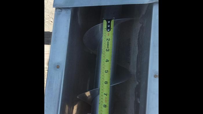 Used Conveyor, Screw, 6" x 10', Stainless Steel, With Drive, #5880239