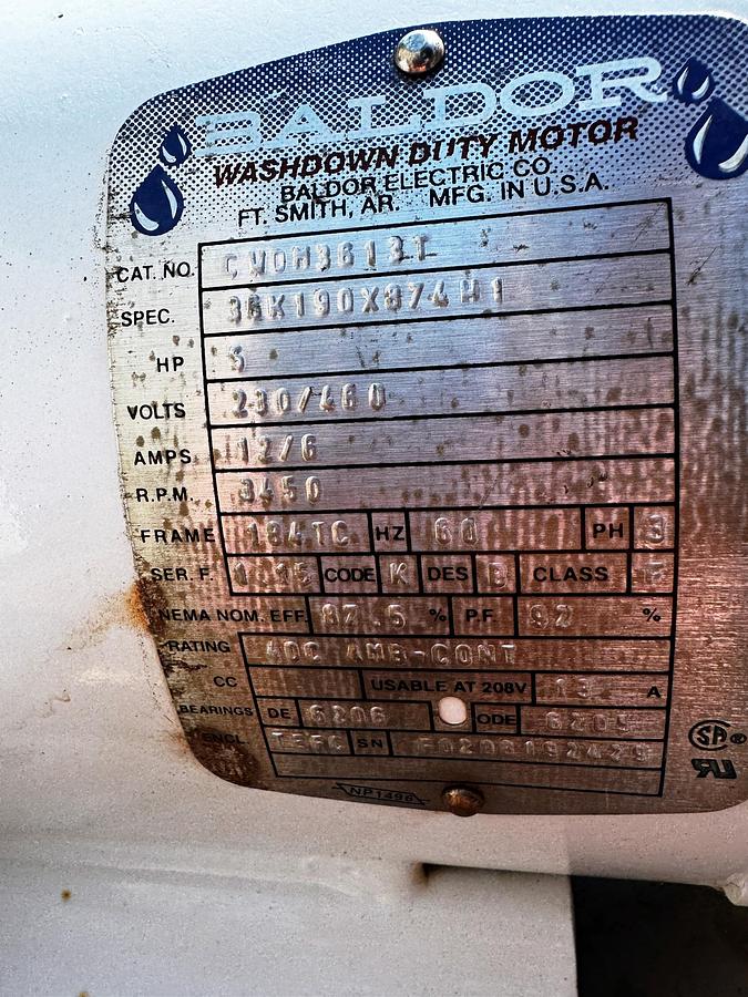 Used Mill, Disintegrator, 6", Bar Export, Model 400 Grinder, 1 HP, Stainless Steel, #