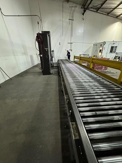 Used Wrapper, Pallet, Wulftec, WCA-SMART, Powered Roller Conveyor, #5991045