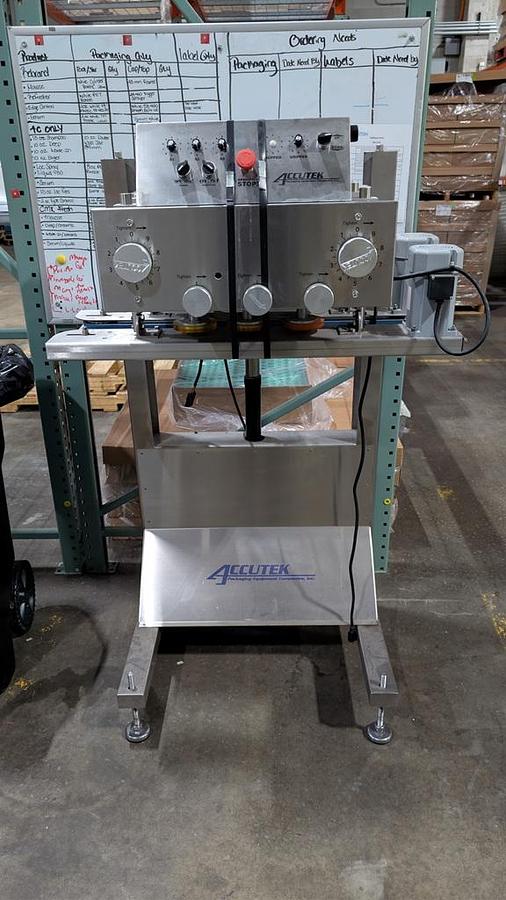 Used Capper, Accutek, Semi-Automatic Spindle Capper, Model 22-001-000, Never Used, #5991758