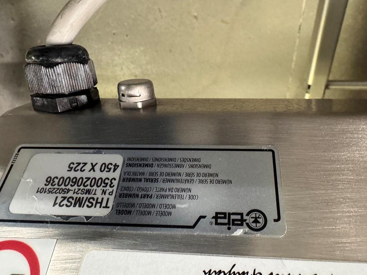 Used Detector, Metal, 18" x 7.5", CEIA, THS/M521, Stainless Steel, Belt Conveyor, #5991856