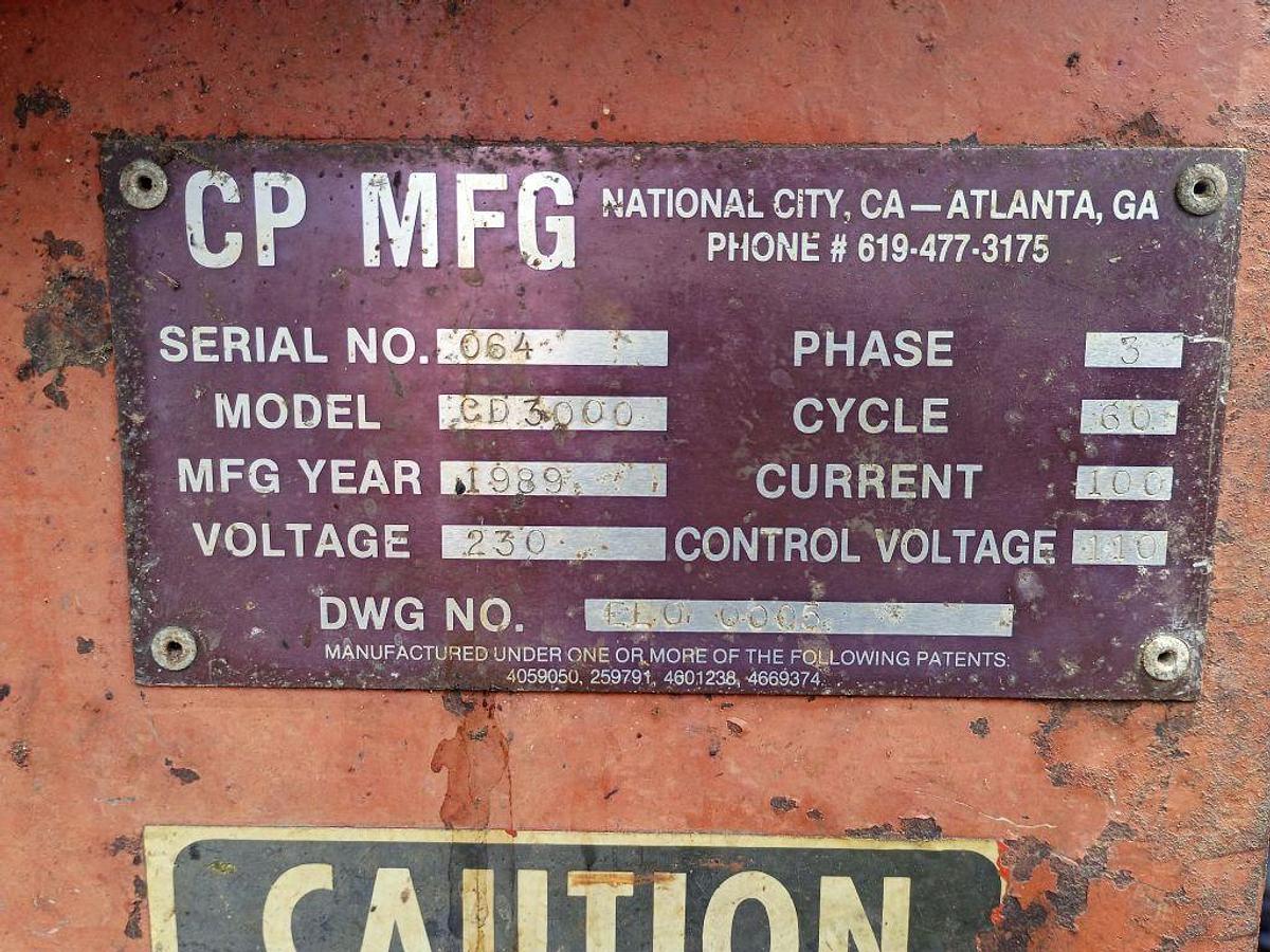 Used Press, Briquetting, CP, CD 3000, 2400 - 3600 PPH, 40 lb., #5991827