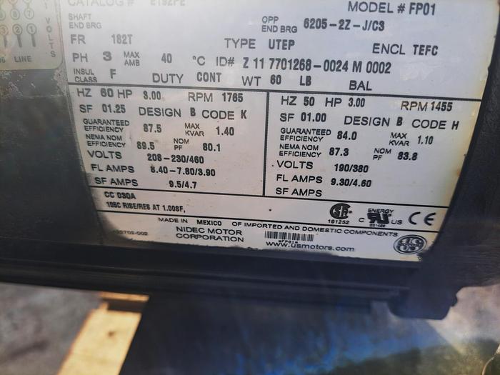 Used Pump, Positive, Waukesha, Model 060U1, 316 Stainless Steel, 3 HP #S745384