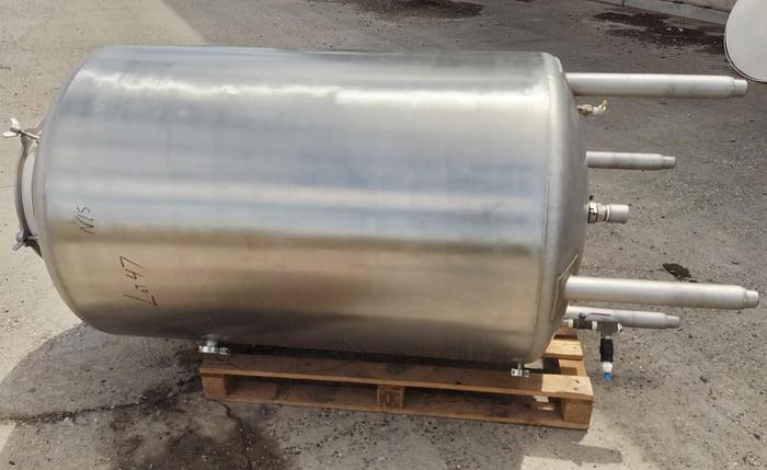 Used Tank, 250 Gallon, Stainless Steel, Dish Top and Dish Bottom #S745071
