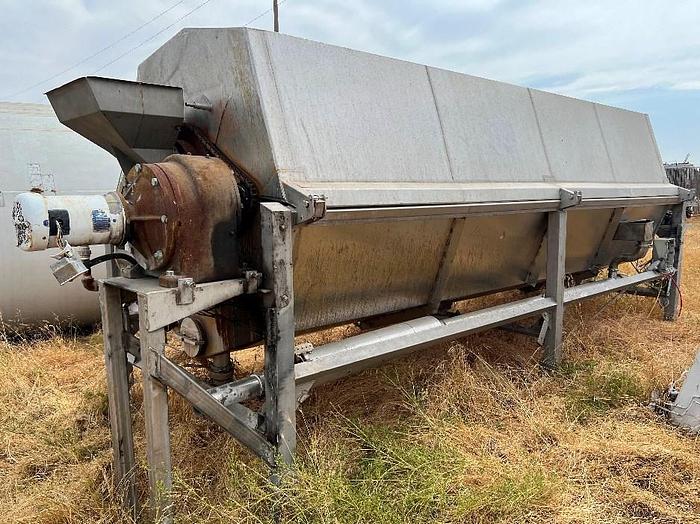 Used Stainless Steel Rotary Screw Blancher, 60" x 20' #C745236