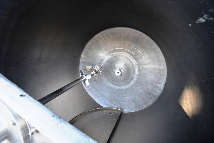 Used Tank, 750 Gallon, 316 Stainless Steel, Jacketed, Agitated, #5991050