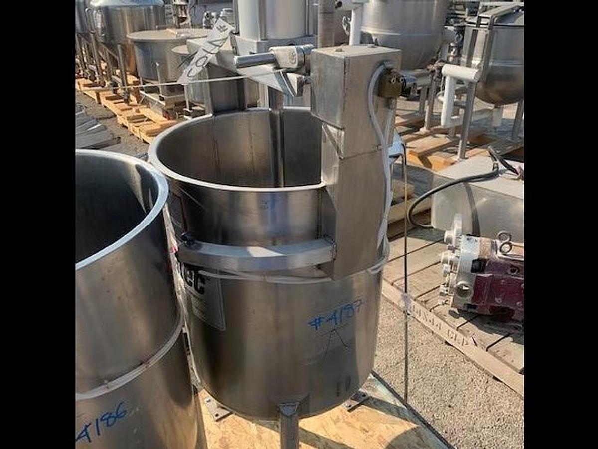 Used Tank, 34 Gallon, Stainless Steel, Chemical Tank, Viatec Chem-Tek, Model OVD 34, #5991994