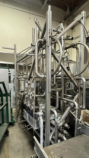 Used Heat Exchanger, Tube-in-Tube, 3" Diameter, Stainless Steel, 8-Pass, #5762676