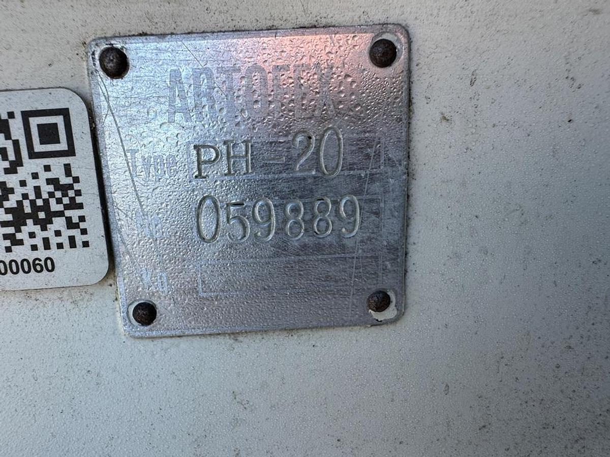 Used Mixer, Horizontal Dough Mixer, Artofex PH-20, Kneading Type, 20 kg, Stainless Steel, #5991686