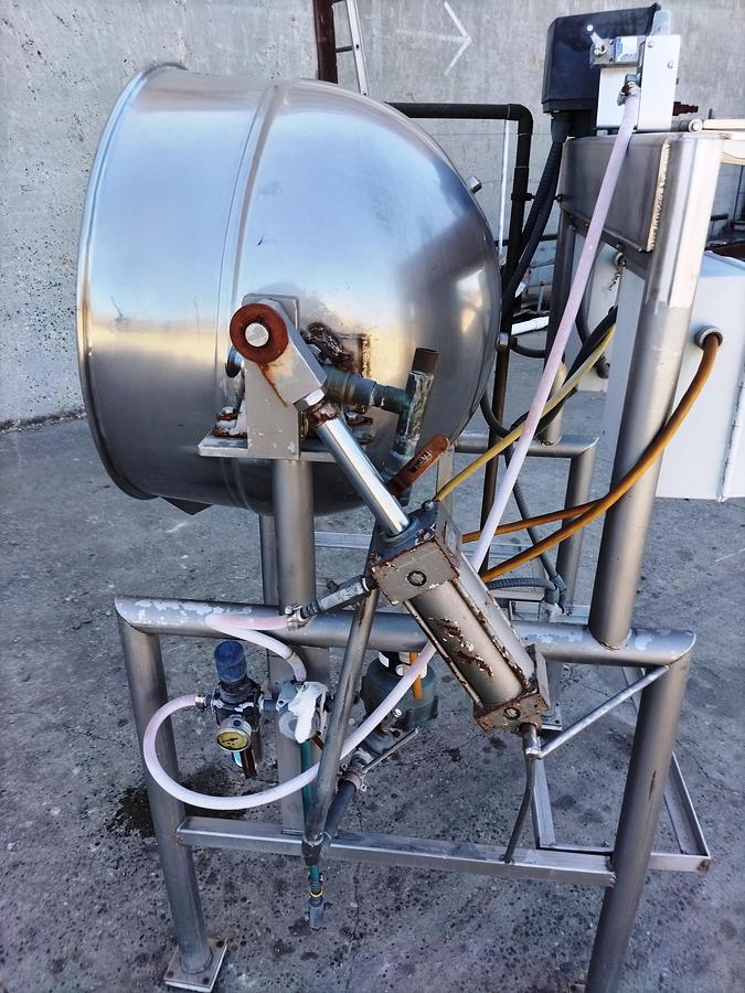 Used Kettle, 70 Gallon, Jacketed, Stainless Steel, Tilting, Burkhard, #5991935