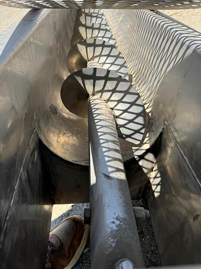 Used Conveyor, Screw, 9" X 8'3", Stainless Steel, With Drive, #5880240