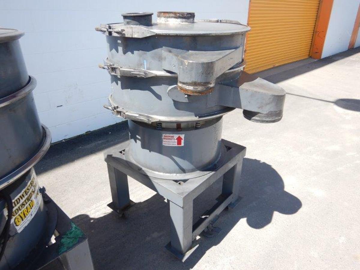 Used Screen, Sweco, 30", C/st, Single, Midwestern, Dust Cover #S742946