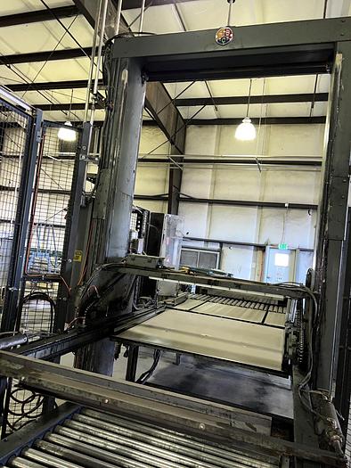 Used Palletizer, A-B-C, Model NODE 7, Automatic, Wulftec Stretch Wrapper, #
