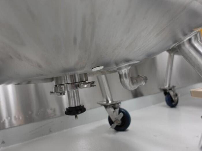 Used Reactor, 40 Gallon (150 Liters), 316L S/St, Jacketed, 45 PSI Internal, Agitated #S745436