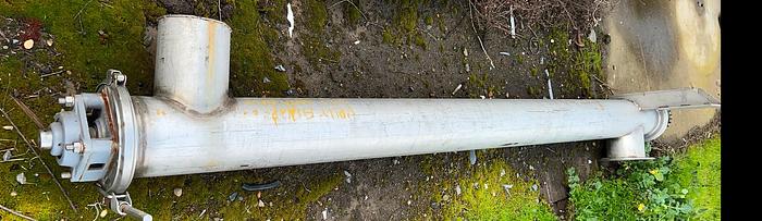 Used Conveyor, Screw, 6" x 92", S/st, Tubular, Less Drive #S744986