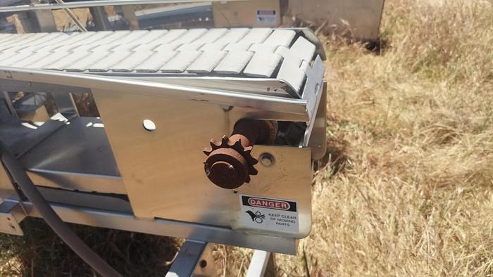 Used Conveyor, Belt, 7.5" x 7'8", S/st, Safeline #S740535