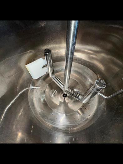 Used Tank, 35 Gallon, 316L Stainless Steel, Jacketed, Scrape Agitated, Feldmeier #S745368