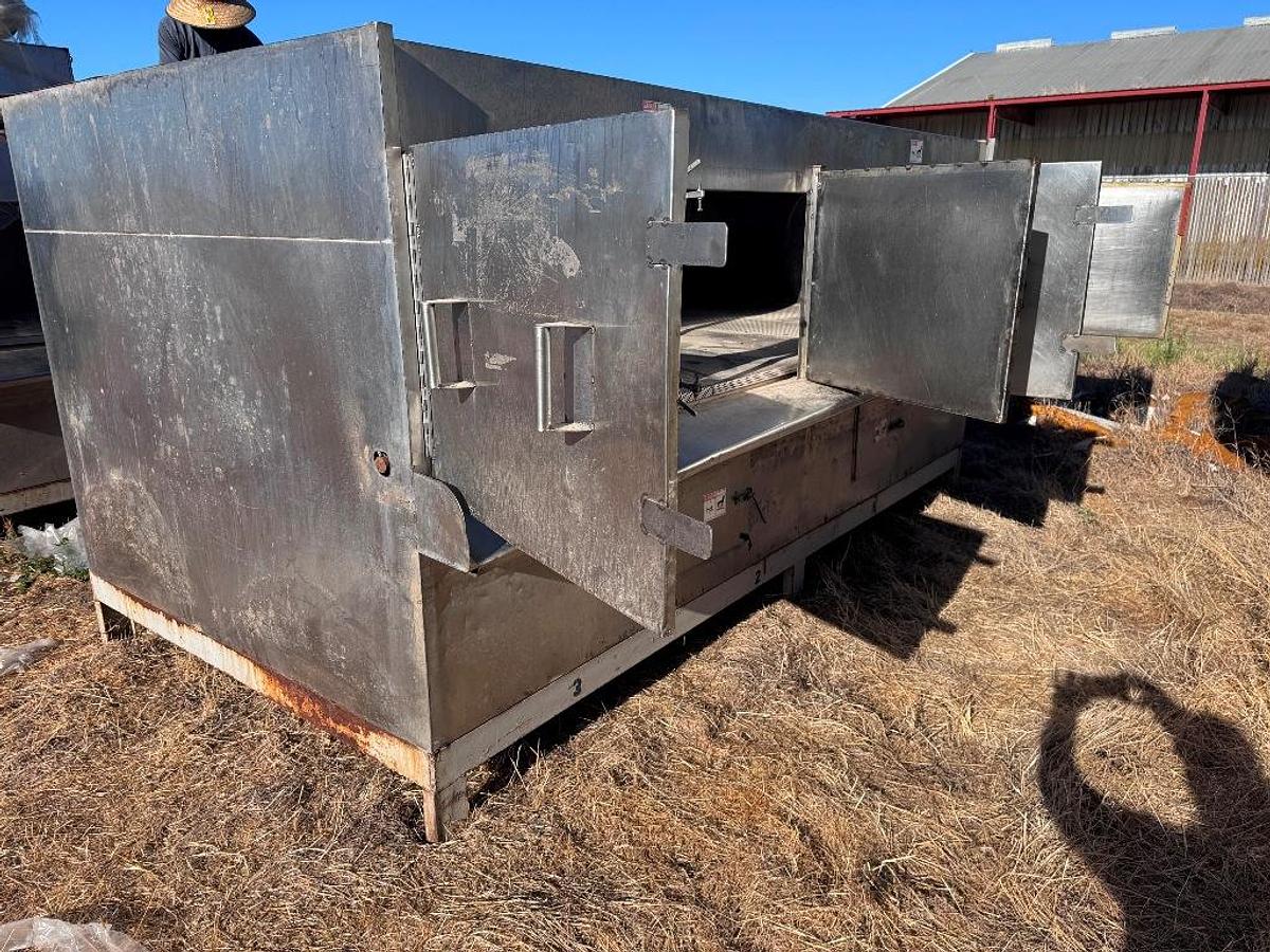 Used Roaster System, Dual Bed, (2) 12' L x 6' W Beds, Gas Fired, Stainless Steel, #5991873