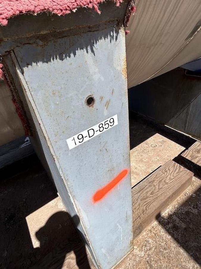 Used Tank, 1,450 Gallon, 304L Stainless Steel, Equipromex, Oil/Vapor Separator, Vertical, Dished Heads, 50 PSI, Full Vacuum, #5991581