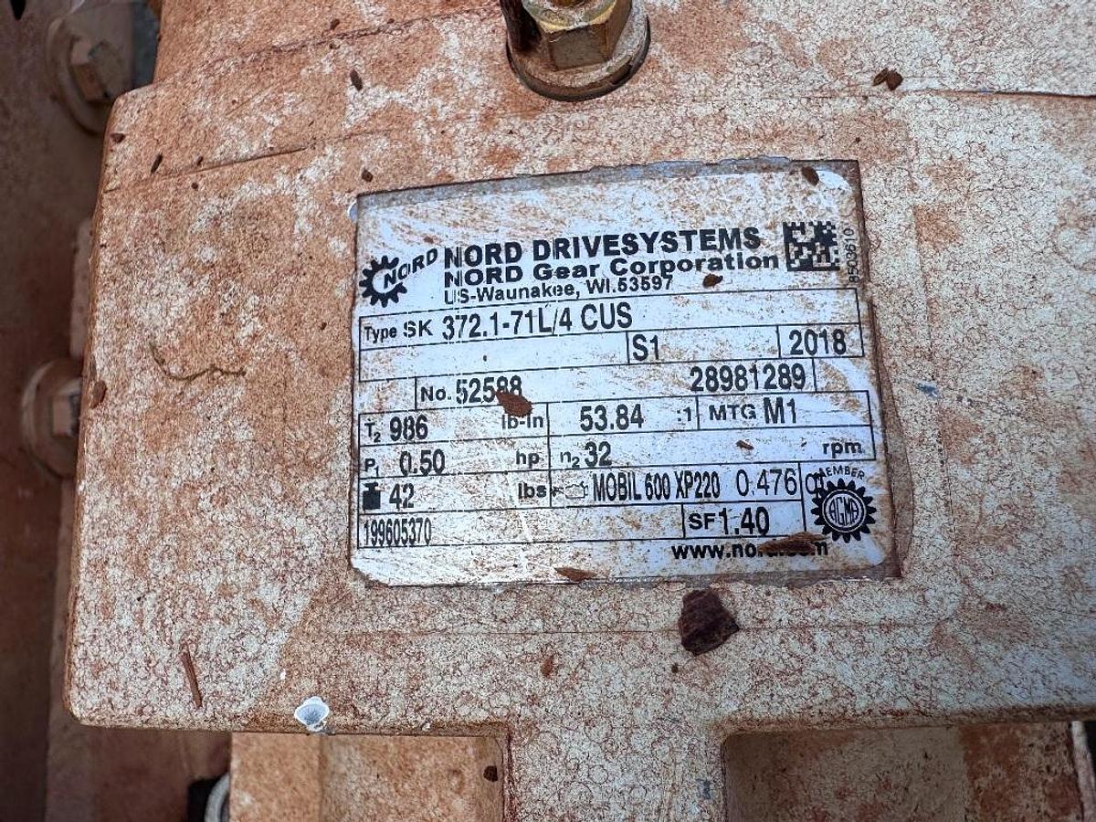 Used Valve, Rotary Airlock, 6" Diameter, Prater Model PAV-6S CT, 0.5 HP, #5991895