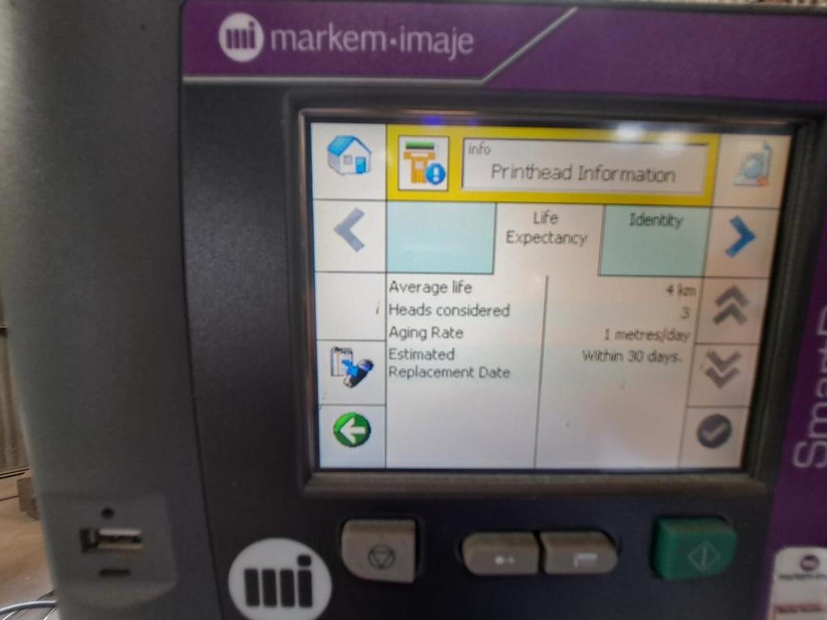 Used Printer, Thermal Printer, Markem-Imaje SmartDate X60, 2014 #S745249