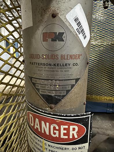 Used V-Type Mixer, 3 CF, Stainless Steal, Patterson Kelley, 290 #/CF - #5991373