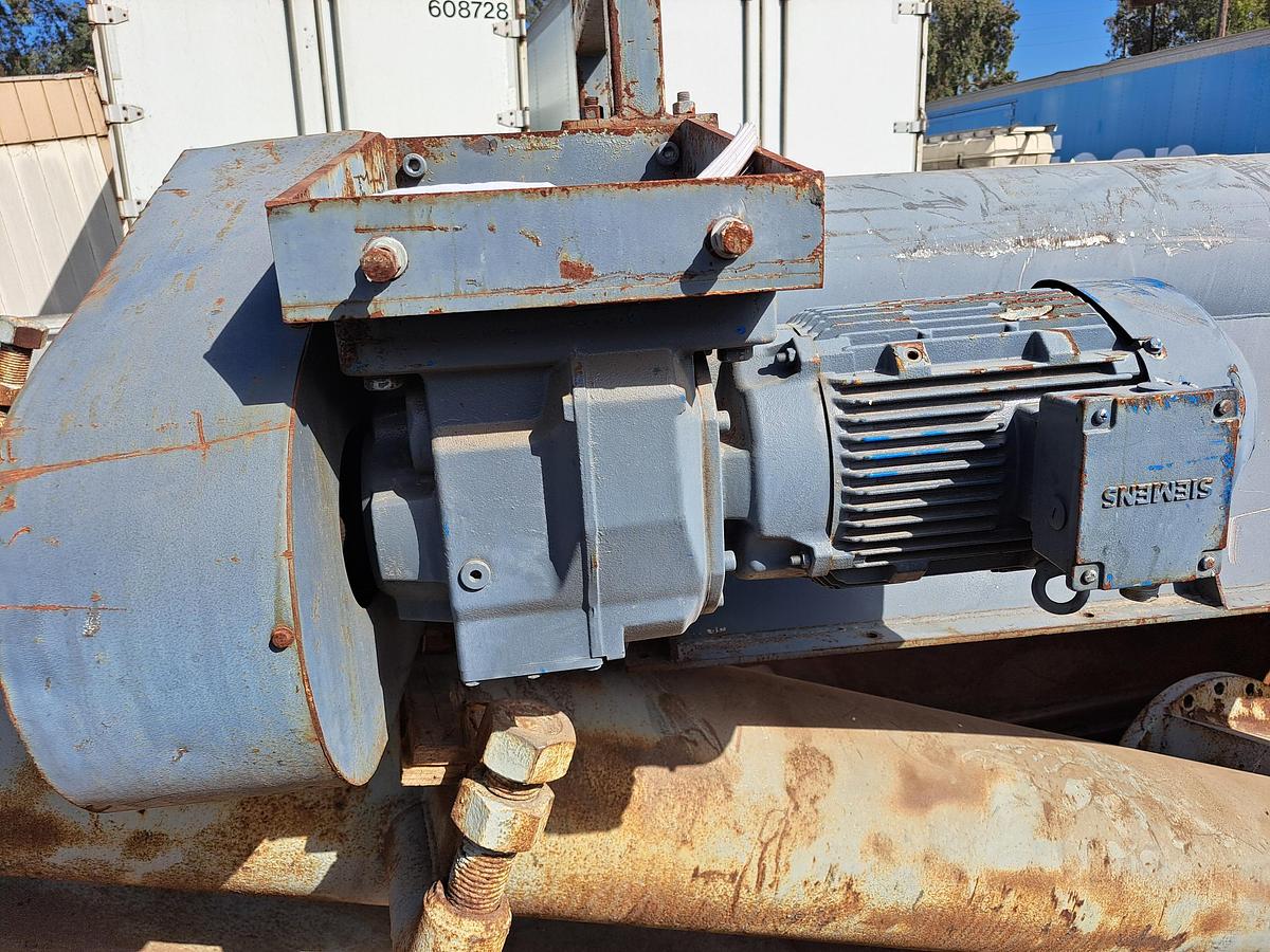 Used Conveyor, Screw, 18" Dia x 16' L, Stainless Steel, 5 HP Drive, #5991641